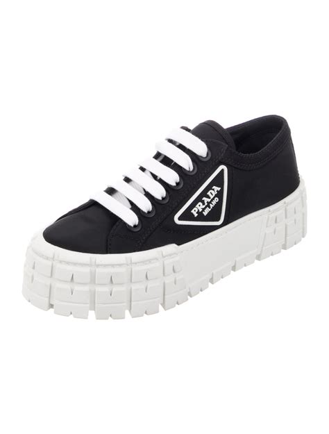 prada black sneakers ladies|prada women sneaker size 9.